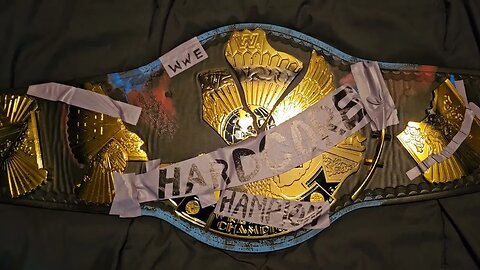 WWE Hardcore championship unboxing