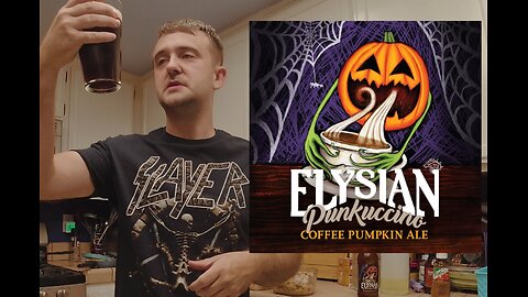 🍺🎃 Reviewing Elysian Punkuccino Coffee Pumpkin Ale #elysian #pumpkin #beer 🍻☕