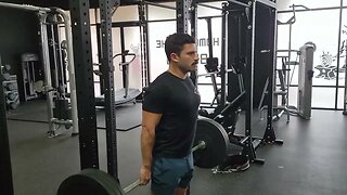 Barbell Behind The Back Shoulder Shrugs