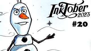 Como desenhar o Olaf de Frozen! Inktober 2023 Geada