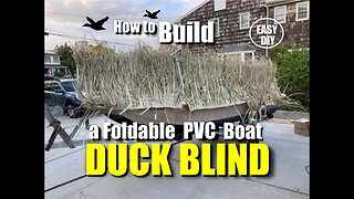 How to Build a Foldable PVC Boat Duck Blind