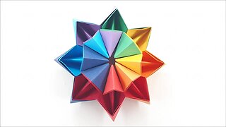 Origami moving paper fidget toy no glue with Ski