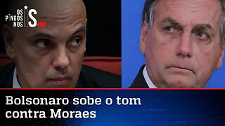 Ao criticar ataque de Moraes a empresários, Bolsonaro fala em "canetada" de "vagabundo"