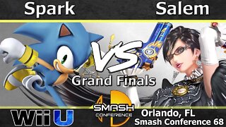 Instinct Spark (Sonic) vs. MVG|Salem (Bayonetta) - Wii U Grand Finals - SC:68