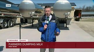 Wisconsin farmers are dumping milk to help stabilize supply during coronavirus pandemic