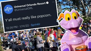 Universal Studios Throws Shade at Disney Guests Waiting 5 HOURS for Figment Popcorn Bucket