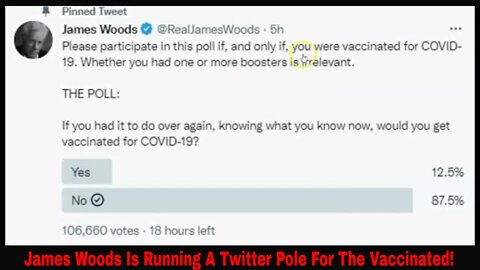 James Woods Is Running A Twitter Pole For The Vaccinated!