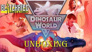 Dinosaur World Kickstarter Unboxing + Expansion Packs. Promos, Ice Age, Hybrid, Water
