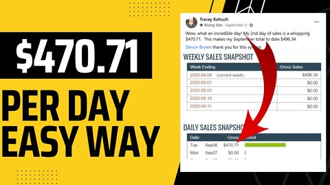 (DONE FOR YOU) How to Earn $470 Per Day Online With Affiliate Marketing - How to Make Money Online