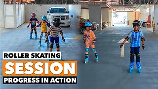 Roller Skating Session: Exciting Progress in Action!