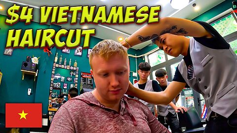 Wild $4 Vietnamese Barbershop Surprise 🇻🇳