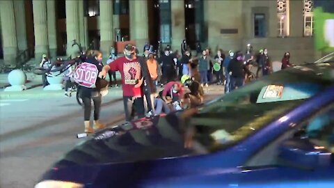 25-year-old woman charged for hitting Niagara Square protester with truck