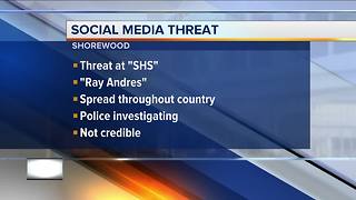 Shorewood High School on alert after social media threat