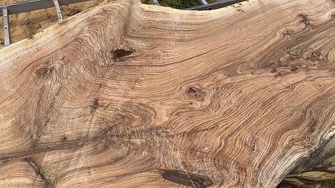 Beautiful texture of oak slabs