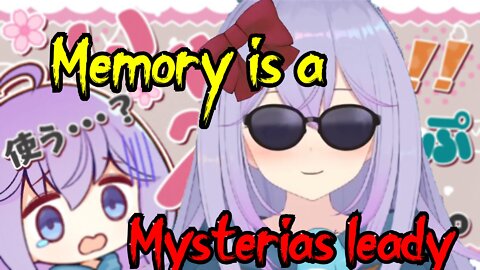 VTuber & Mysterias leady Utakata Memory plays with ribbons