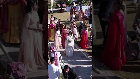 A drone's Eye View Of The Bride's Grand Entry #shorts #trending #viral #youtubeshorts