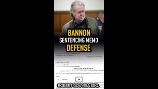 Bannon Defense: Sentencing Memo Minimum Probation #shorts