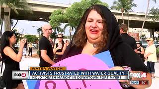 Hundreds protest water crisis in downtown 'Death March'