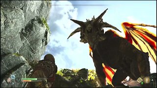 Freeing The Dragon Fafnir Gameplay Cutscene | PS5, PS4 | God of War (2018) 4K Clips
