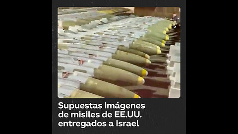 Difunden supuestas imágenes de misiles de EE.UU. entregados a Israel