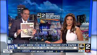 Baltimore City Paper publishes final issue