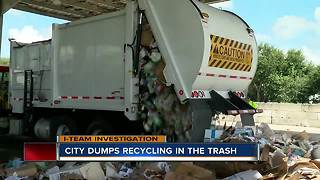 Clearwater dumping recycling dumped in trash