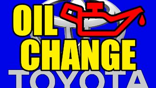 Toyota Camry Oil Change 2007-2011