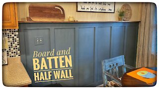 DIY Board And Batten Half Wall!!