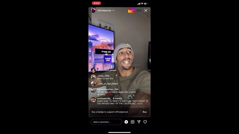 PERCY KEITH WITH SOME EARLY RISING MOTIVATION ON IG LIVE