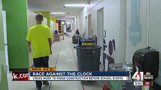 Contractors race to finish summer school construction after late start