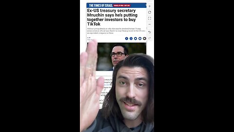 Tucker knows this I'm sure, Israel (Zionist) are trying to buy TikTok