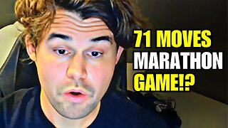 Magnus Carlsen plays CRAZY 71 MOVES Marathon Against GM Bortnyk in Blitz