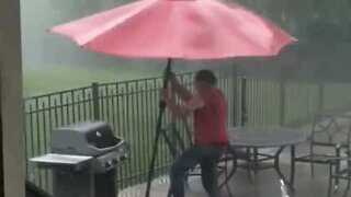 Storm disrupts birthday BBQ