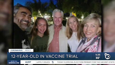 Carlsbad 12-year-old joins COVID-19 vaccine trial