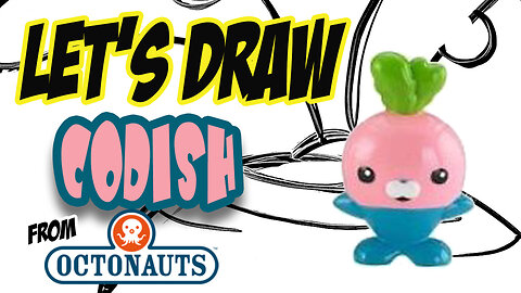 Drawing Codish from The Octonauts with basic shapes & lines
