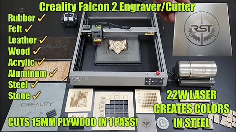 Creality 22W Falcon 2 Laser Engraver - Cuts 15mm Thick Wood Like Butter!