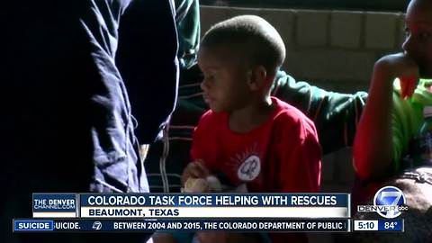 Colorado Task Force helps Harvey victims evacuate in Beaumont, Texas