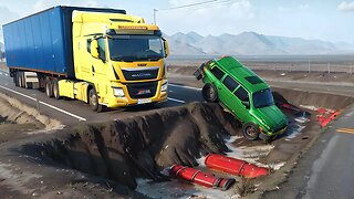 Ditch on the Road ▶️ BeamNG Drive