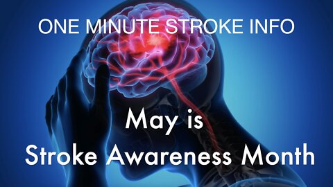 May is Stroke Awareness Month