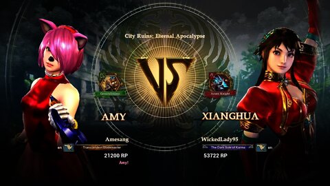 Amy (Amesang) VS Xianghua (WickedLady95) (SoulCalibur™ VI: Online)