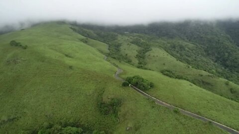 Beautiful Mountain Green Hills Drone Footage - Travel Sri Lanka Drone Videos