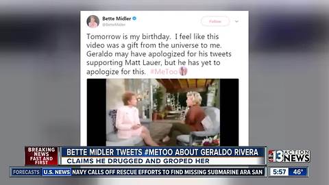 Bette Midler makes accusation against Geraldo