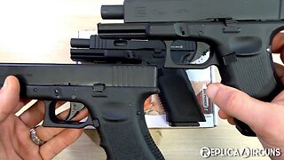 KWC K17 Black Barrel CO2 Blowback BB Pistol Table Top Review