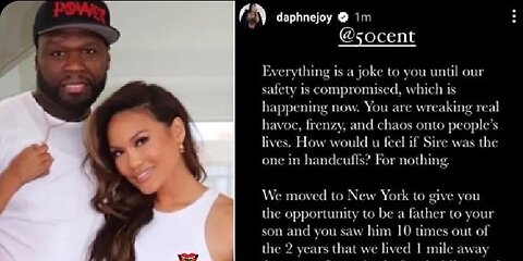 Daphne joy is now say 50 cent raped her after being accused of sex worker #gossip #50cent #daphnejoy