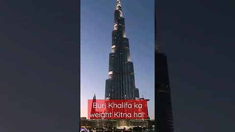 World tallest building Burj Khalifa facts - Burj Khalifa amazing facts - #ytshorts fact #burjkhalifa
