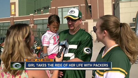 Fox Point girl takes ride of her life with the Packers