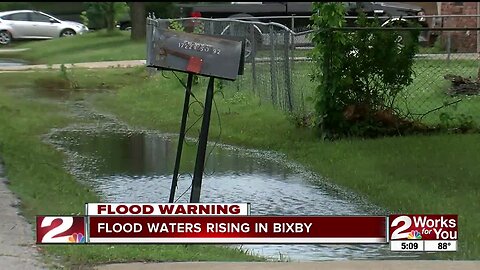 Neighborhoods in Bixby could get up to eight feet of water
