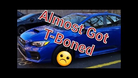[With Original Sound] New Car Almost Got T-Boned By A Drunk looking Skadooshed 🥴 Not Cool ☹️