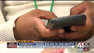 Community donates $15,000 to help Shawnee Mission students and families in need