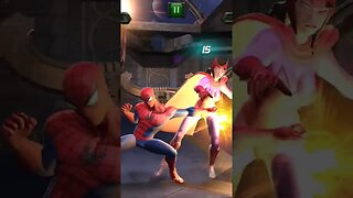 Spider man 🕷️ Vs Girl Villains || Who Is Won 😂😂 #gaming #marvel #spiderman @marvel